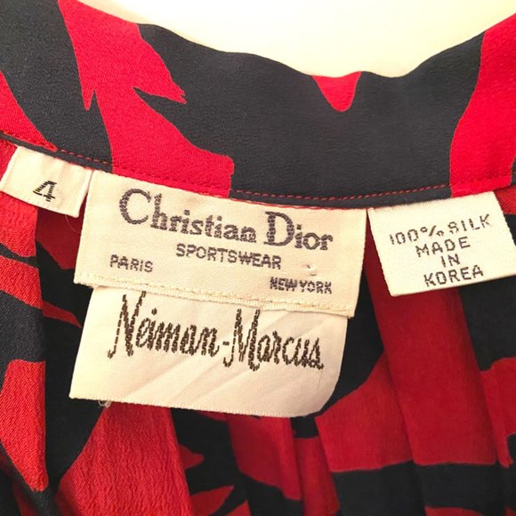 DIOR Silk Pleated Midi Skirt - Size 4 - Picture 2 of 5